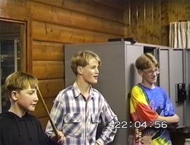 Craig McCracken, Fergus Worthy and Oliver Lindley at Glen Nevis youth hostel